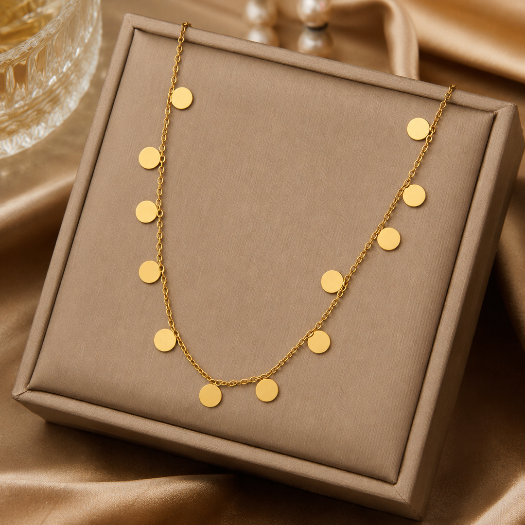 Golden Dots Necklace